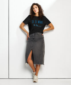 Women’s organic ribbed neck t-shirt